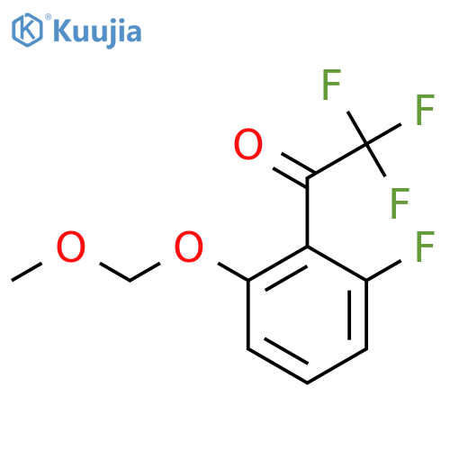 2,2,2-Trifluoro-1-(2-fluoro-6-(methoxymethoxy)phenyl)ethanone structure