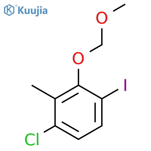 1-Chloro-4-iodo-3-(methoxymethoxy)-2-methylbenZene structure