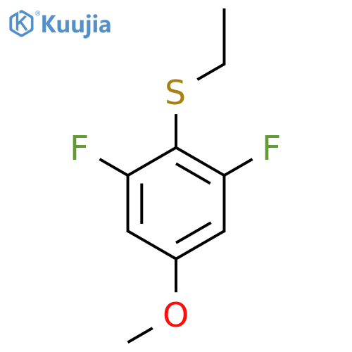 (2,6-Difluoro-4-methoxyphenyl)(ethyl)sulfane structure