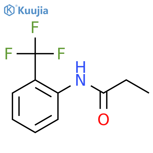 Propanamide, N-[2-(trifluoromethyl)phenyl]- structure