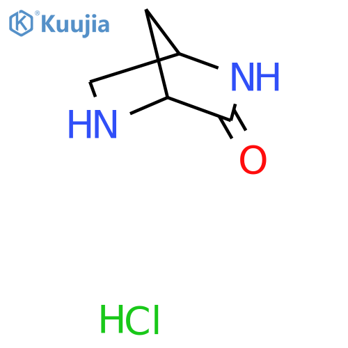 2,5-Diazabicyclo[2.2.1]heptan-3-one;hydrochloride structure