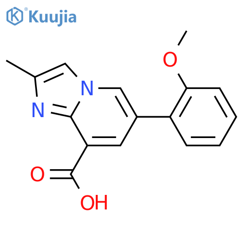 Imidazo[1,2-a]pyridine-8-carboxylic acid, 6-(2-methoxyphenyl)-2-methyl- structure