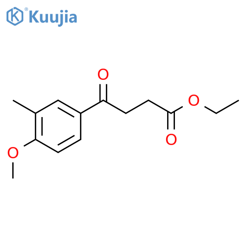 Ethyl 4-(4-methoxy-3-methylphenyl)-4-oxobutanoate structure