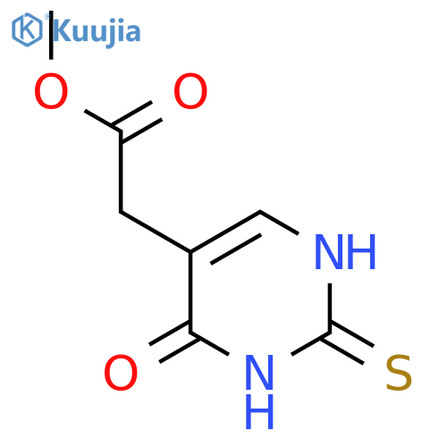 Methyl 2-(4-oxo-2-thioxo-1,2,3,4-tetrahydropyrimidin-5-yl)acetate structure