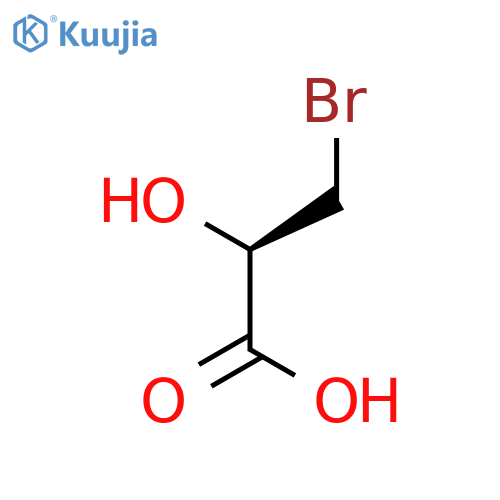 Propanoic acid, 3-bromo-2-hydroxy-, (R)- structure