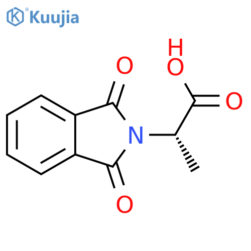 (2R)-2-(1,3-dioxo-2,3-dihydro-1H-isoindol-2-yl)propanoic acid structure