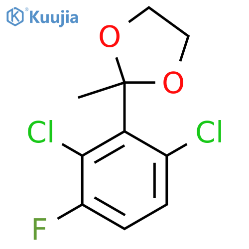 2-(2,6-Dichloro-3-fluorophenyl)-2-methyl-1,3-dioxolane structure
