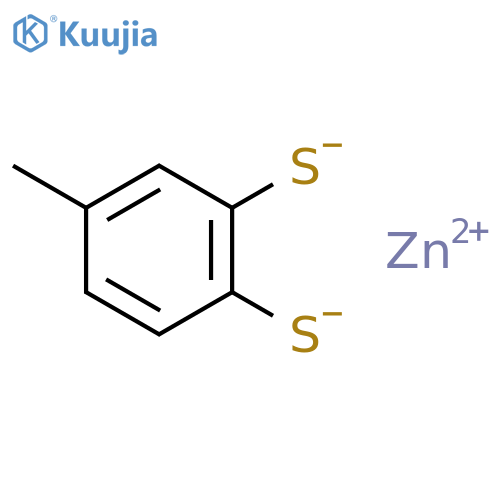 (Toluene-3,4-dithiolato)zinc(II) structure
