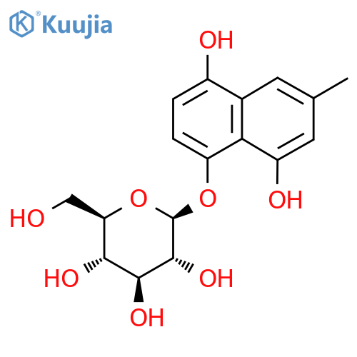 β-D-Glucopyranoside, 4,8-dihydroxy-6-methyl-1-naphthalenyl (9CI) structure
