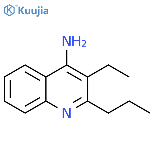 3-Ethyl-2-propyl-4-quinolinamine structure