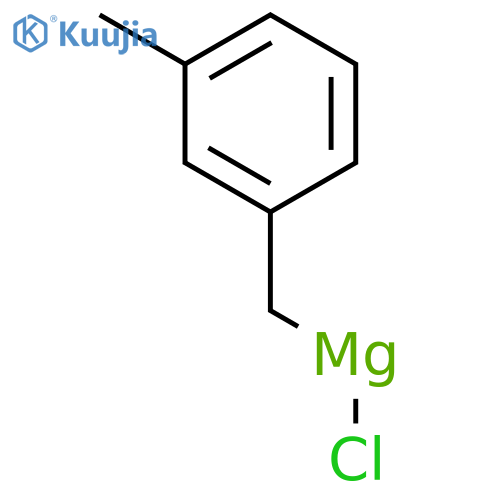 Magnesium,chloro[(3-methylphenyl)methyl]- structure