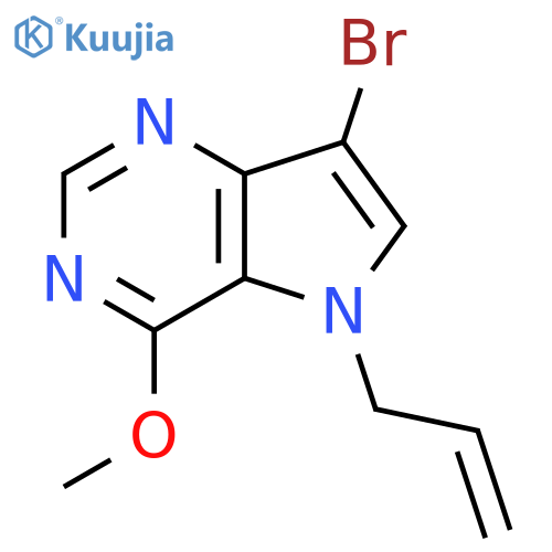 7-Bromo-4-methoxy-5-prop-2-enylpyrrolo[3,2-d]pyrimidine structure