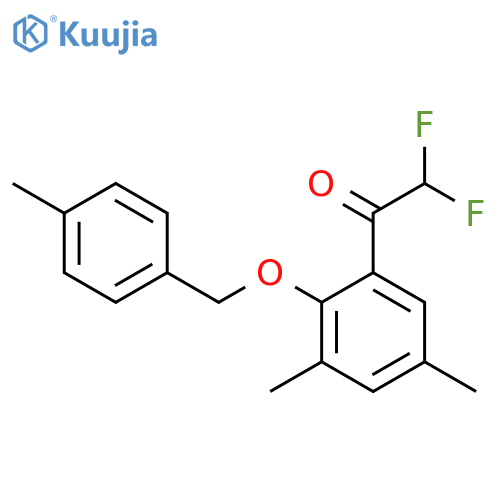 1-(3,5-Dimethyl-2-((4-methylbenZyl)oxy)phenyl)-2,2-difluoroethanone structure