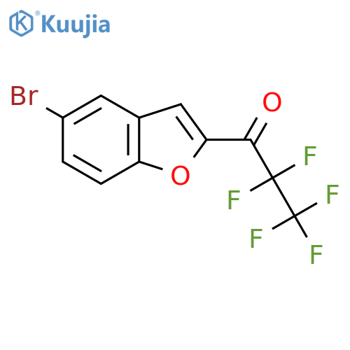 1-(5-BromobenZofuran-2-yl)-2,2,3,3,3-pentafluoropropan-1-one structure
