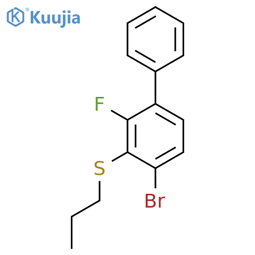(4-Bromo-2-fluoro-[1,1'-biphenyl]-3-yl)(propyl)sulfane structure