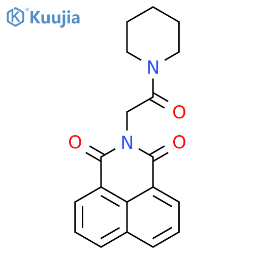 3-2-oxo-2-(piperidin-1-yl)ethyl-3-azatricyclo7.3.1.0^{5,13}trideca-1(13),5,7,9,11-pentaene-2,4-dione structure