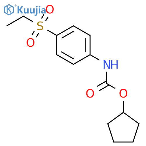 Carbanilic acid,p-(ethylsulfonyl)-, cyclopentyl ester (8CI) structure