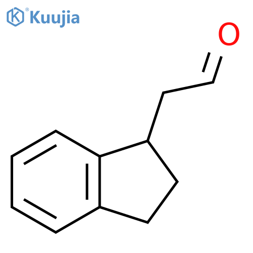 2-(2,3-dihydro-1H-inden-1-yl)acetaldehyde structure