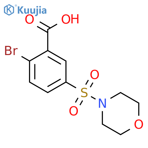 2-bromo-5-(morpholine-4-sulfonyl)benzoic acid structure