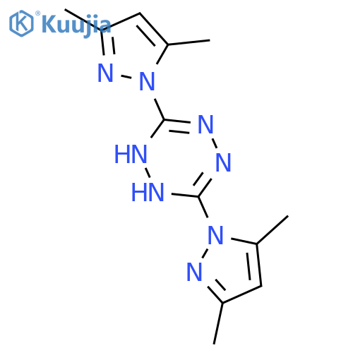 3,6-Bis(3,5-dimethylpyrazol-1-yl)-1,2-dihydro-1,2,4,5-tetrazine structure