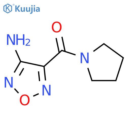 (4-amino-1,2,5-oxadiazol-3-yl)(pyrrolidin-1-yl)methanone structure