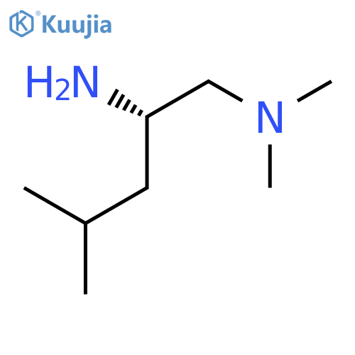 (2S)-1-Dimethylamino-2-amino-4-methyl-pentane structure