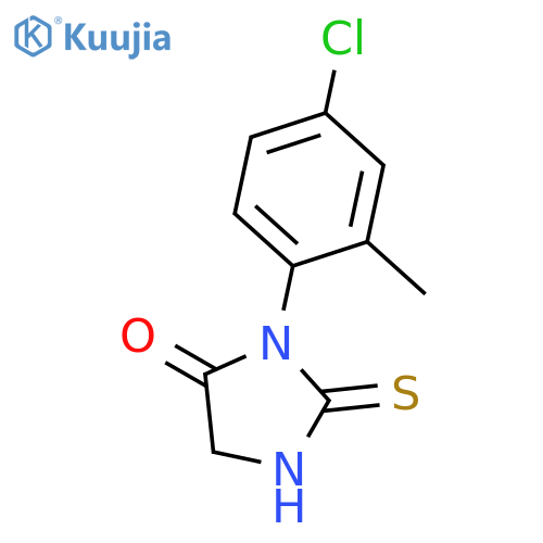 3-(4-chloro-2-methylphenyl)-2-sulfanylideneimidazolidin-4-one structure