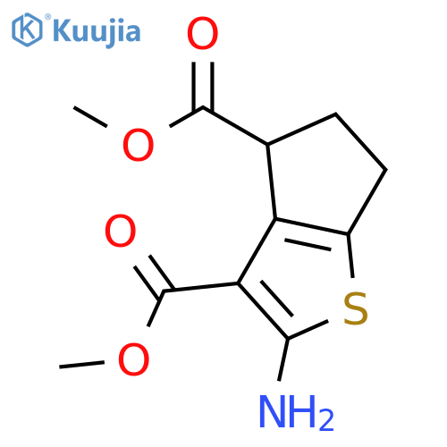 3,4-Dimethyl 2-Amino-4H,5H,6H-cyclopentabthiophene-3,4-dicarboxylate structure