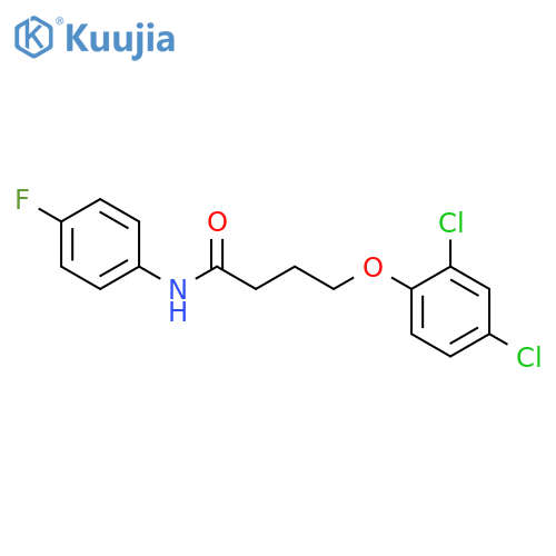 4-(2,4-dichlorophenoxy)-N-(4-fluorophenyl)butanamide structure