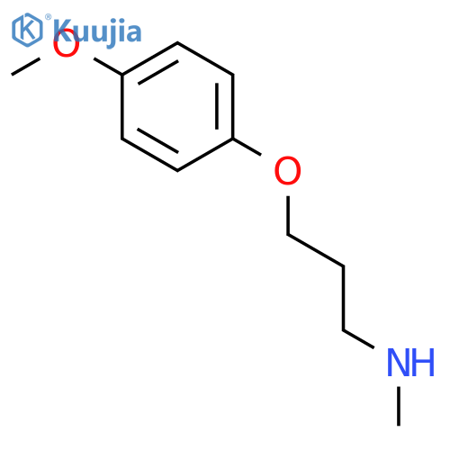 3-(4-methoxyphenoxy)-N-methyl-1-propanamine structure