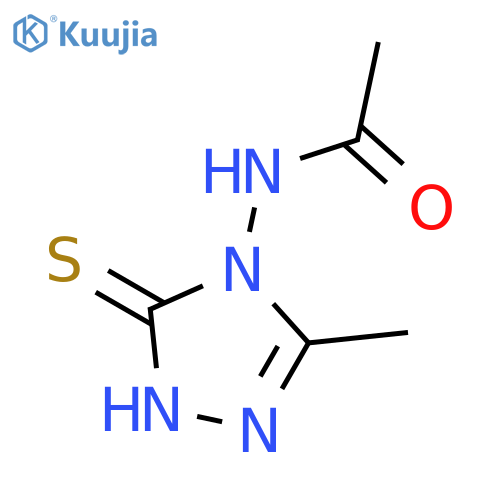 Acetamide,N-(1,5-dihydro-3-methyl-5-thioxo-4H-1,2,4-triazol-4-yl)- structure