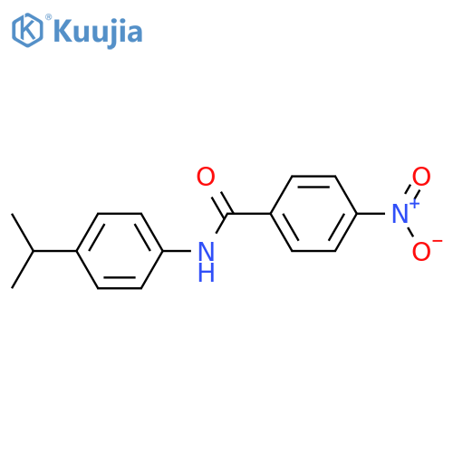 4-nitro-N-[4-(propan-2-yl)phenyl]benzamide structure