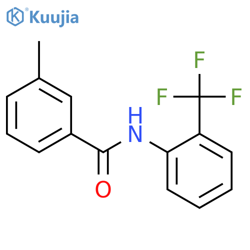 3-methyl-N-[2-(trifluoromethyl)phenyl]benzamide structure
