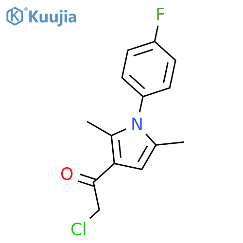 2-chloro-1-1-(4-fluorophenyl)-2,5-dimethyl-1H-pyrrol-3-ylethan-1-one structure
