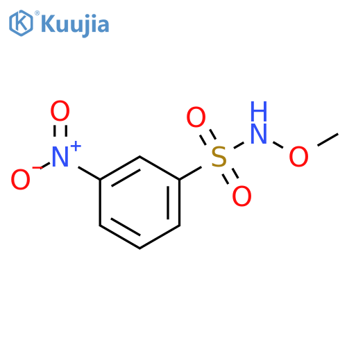 N-methoxy-3-nitrobenzene-1-sulfonamide structure