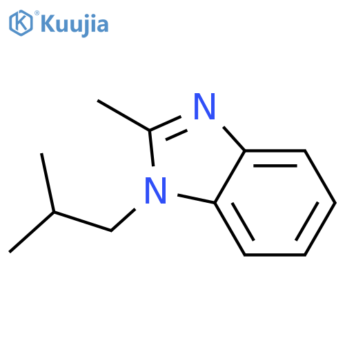 2-methyl-1-(2-methylpropyl)-1H-1,3-benzodiazole structure