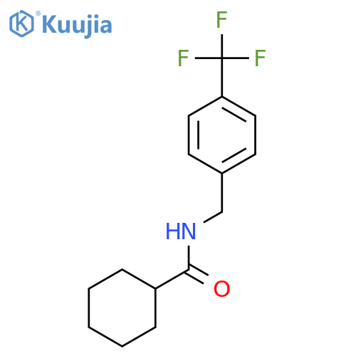Cyclohexanecarboxylic acid 4-trifluoromethyl-benzylamide structure