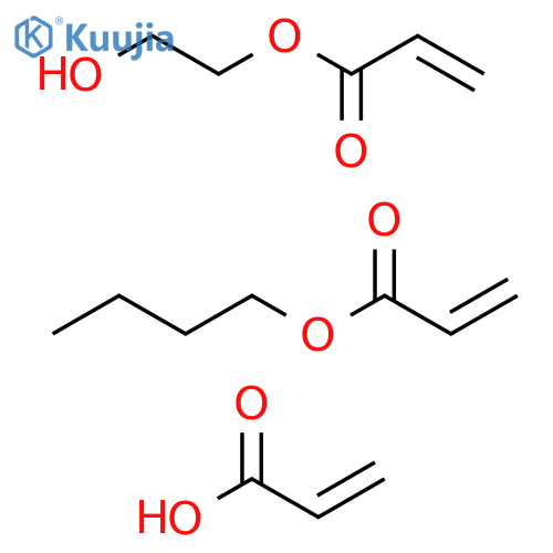 2-Propenoic acid, polymer with butyl 2-propenoate and 2-hydroxyethyl 2-propenoate structure