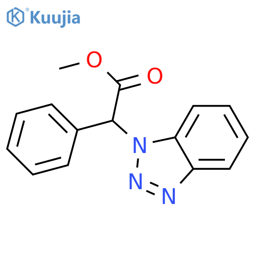 Methyl 2-(1H-1,2,3-benzotriazol-1-yl)-2-phenylacetate structure