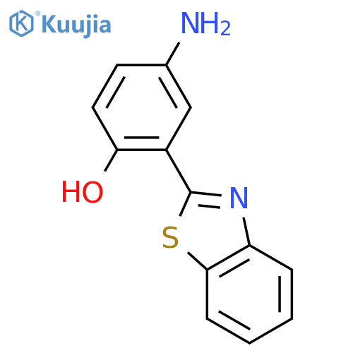 4-amino-2-(1,3-benzothiazol-2-yl)phenol structure