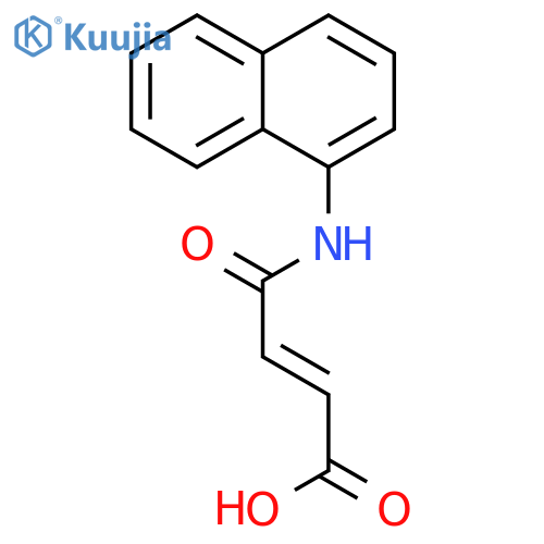 (2Z)-4-(1-Naphthylamino)-4-oxobut-2-enoic acid structure