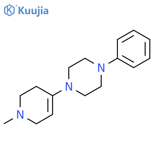 1-(1-METHYL-1,2,3,6-TETRAHYDRO-4-PYRIDINYL)-4-PHENYLPIPERAZINE structure