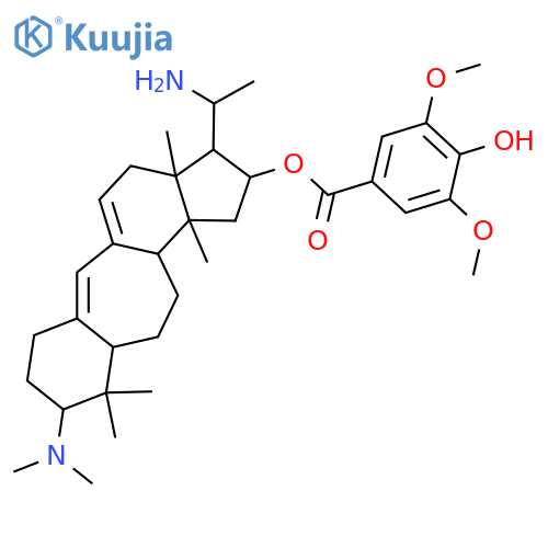 Buxaminol I; N3,N3-Di-Me, O-(4-hydroxy-3,5-dimethoxybenzoyl) structure