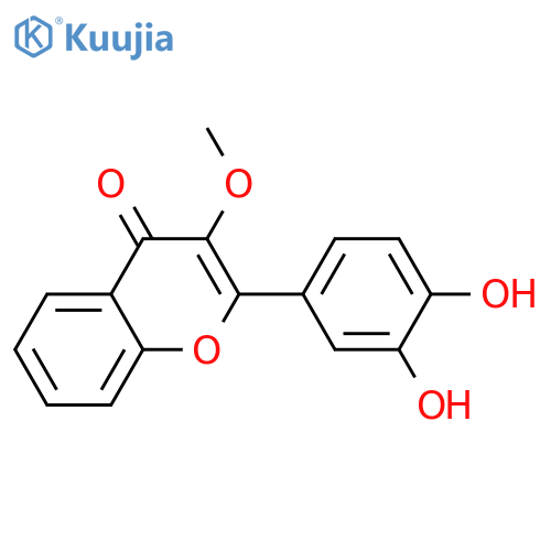 3,3',4'-Trihydroxyflavone; 3-Me ether structure