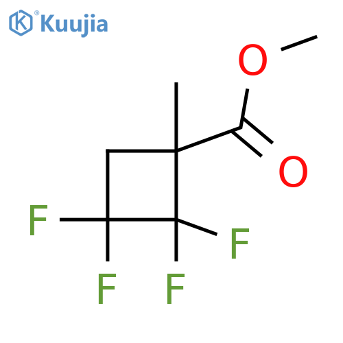 Methyl 2,2,3,3-tetrafluoro-1-methylcyclobutane-1-carboxylate structure