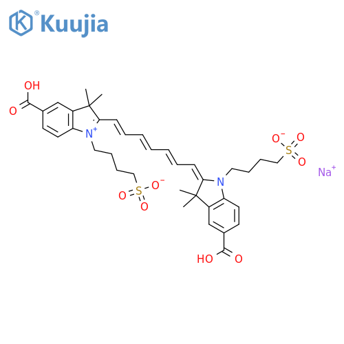 1,1?-Bis-(4-sulfobutyl)-indotricarbocyanine-5,5?-dicarboxylic Acid Monosodium Salt; structure