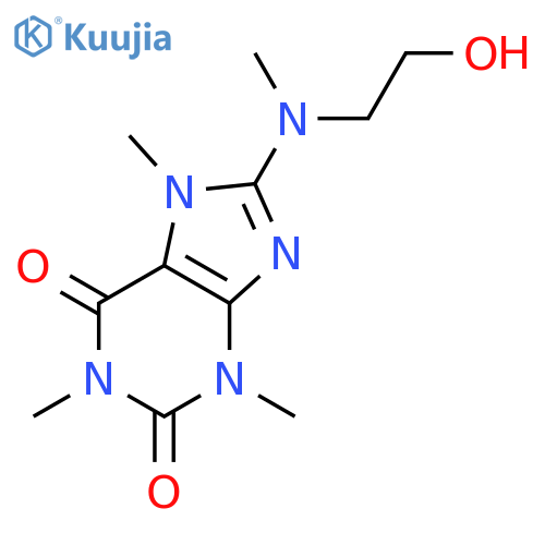 1H-Purine-2,6-dione,3,7-dihydro-8-[(2-hydroxyethyl)methylamino]-1,3,7-trimethyl- structure