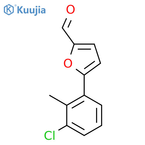 5-(3-Chloro-2-methylphenyl)-2-furaldehyde structure