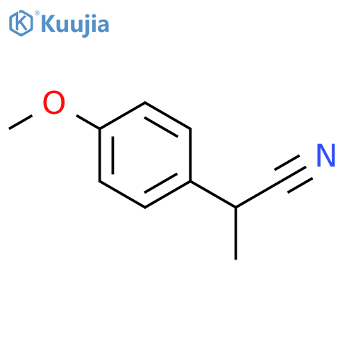 Benzeneacetonitrile, 4-methoxy-α-methyl- structure