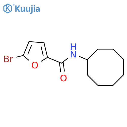5-Bromo-N-cyclooctyl-2-furamide structure